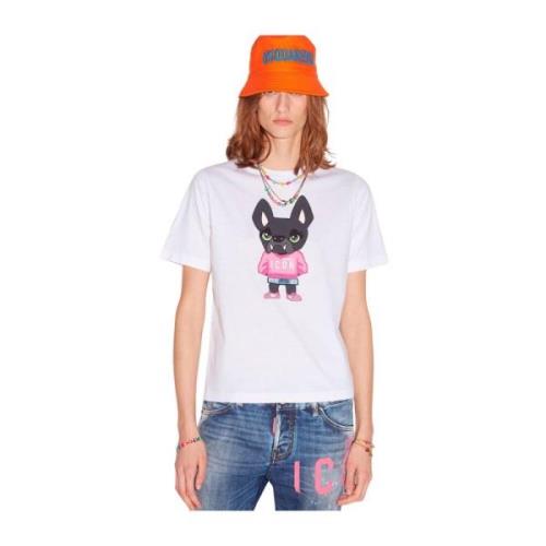 Dsquared2 Vit Hilde Tee - Blanco White, Dam