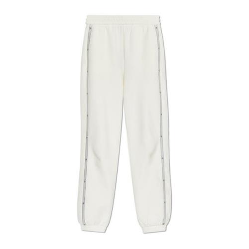 Emporio Armani Sweatpants med sidestriper Beige, Dam