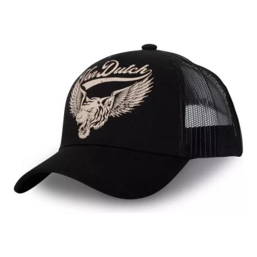 VON Dutch Svart Lejon Trucker Cap Black, Herr