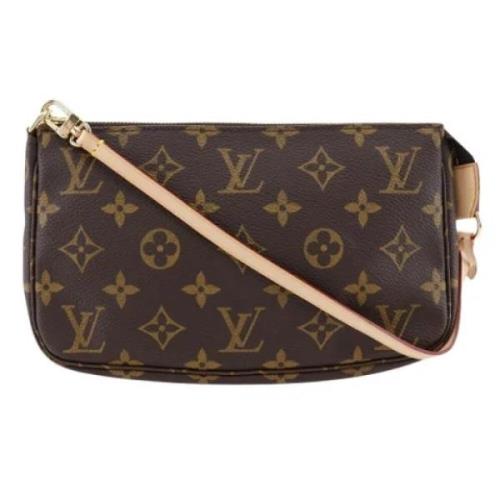 Louis Vuitton Vintage Pre-owned Canvas kuvertvskor Brown, Dam