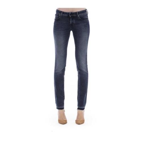 Jacob Cohën Slim Fit Jeans med Logodetaljer Blue, Dam