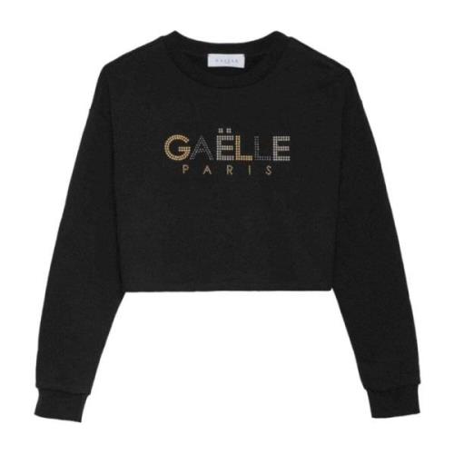 Gaëlle Paris Sweatshirt med rund hals Black, Dam