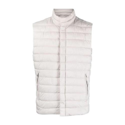 Herno Vit Väst Stilren Mångsidig Gilet White, Herr