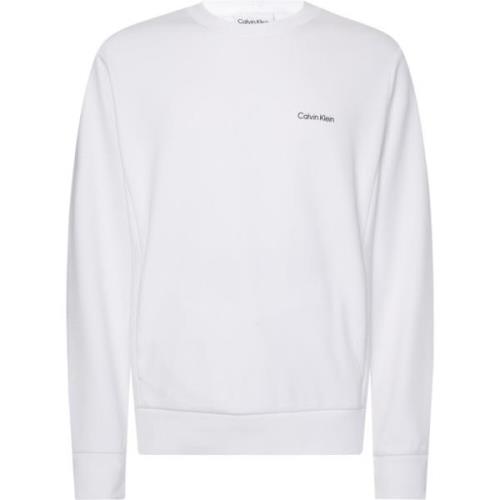 Calvin Klein Rundhalsad Sweatshirt White, Herr