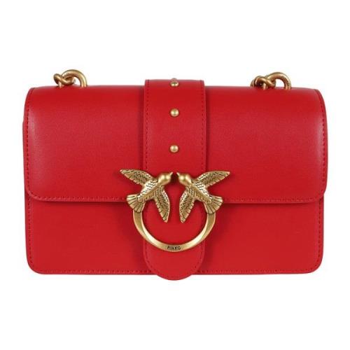 Pinko Röd Crossbody Love Väska Red, Dam