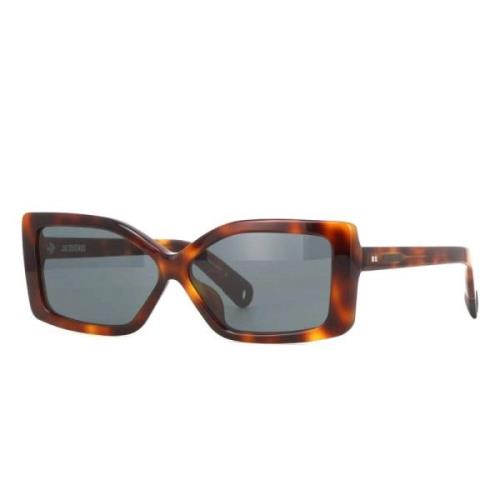 Jacquemus Strand solglasögon brunt Havana ram Brown, Unisex