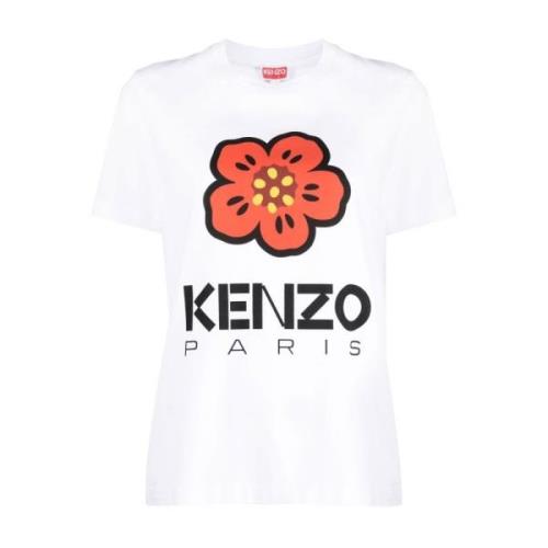 Kenzo Vit Boke Flower Loose-Fit T-shirt White, Dam