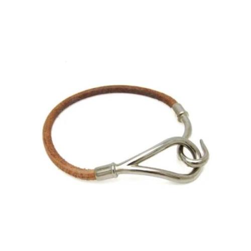 Hermès Vintage Pre-owned Laeder armband Brown, Dam