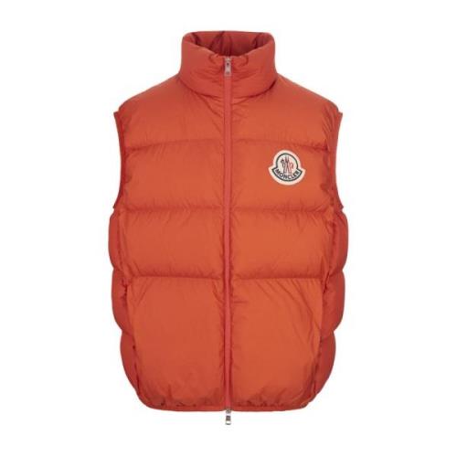 Moncler Orange Vadderad Gilet Almaz Orange, Herr