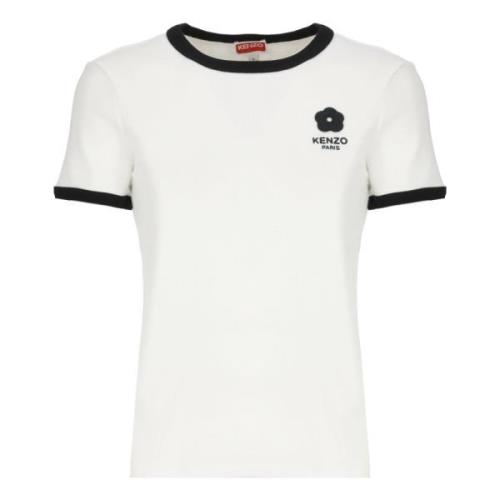 Kenzo Blomma 2.0 Broderad T-shirt White, Dam