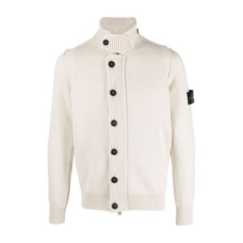 Stone Island Stucco Sweater White, Herr