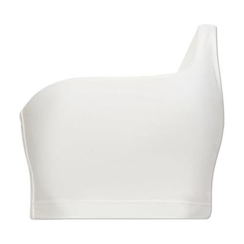 Adidas Originals One-Shoulder Top White, Dam