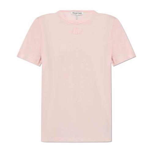 Munthe T-shirt med logotyp Pink, Dam