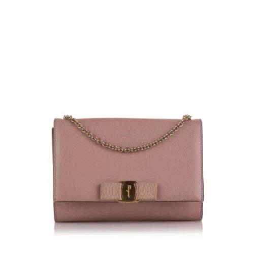 Salvatore Ferragamo Pre-owned Pre-owned Laeder crossbodyvskor Pink, Da...