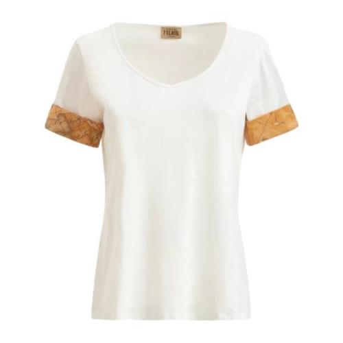 Alviero Martini 1a Classe Kortärmad T-shirt för män White, Dam