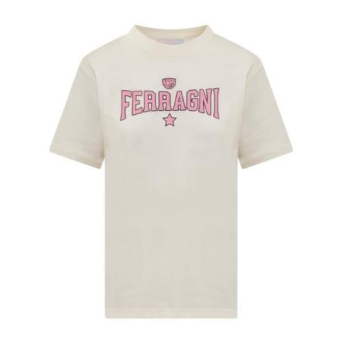 Chiara Ferragni Collection Kortärmad T-shirt White, Dam