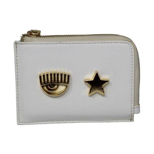 Chiara Ferragni Collection Dragkedja Plånbok White, Dam