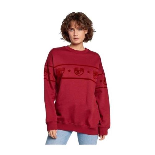 Chiara Ferragni Collection Crewneck Sweatshirt Red, Dam