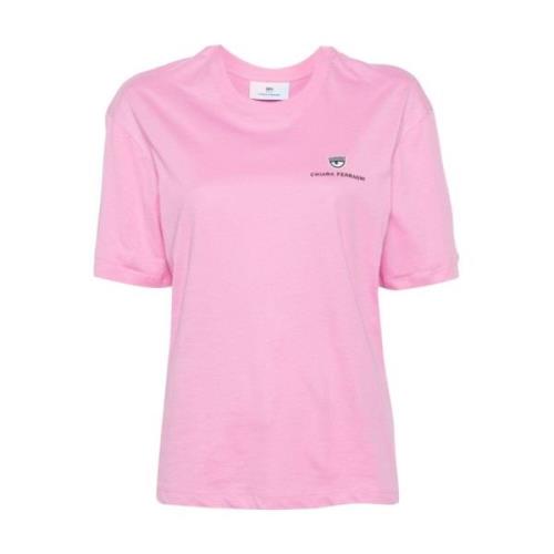 Chiara Ferragni Collection Kortärmad T-shirt Pink, Dam