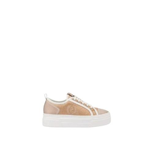 Pollini Låga Sneakers Beige, Dam