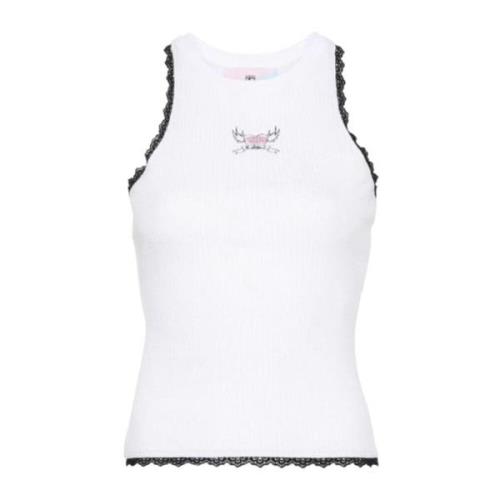 Chiara Ferragni Collection Stilfull Tanktop för Kvinnor White, Dam