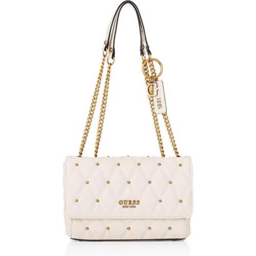 Guess Konvertibel Crossbody Flap Väska White, Dam