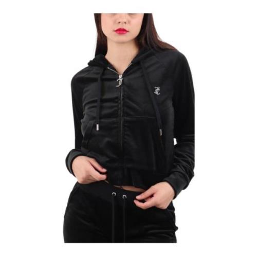 Juicy Couture Damhoodie, Madison Stil Black, Dam