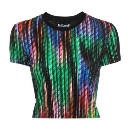 Just Cavalli Kortärmad T-shirt Multicolor, Dam