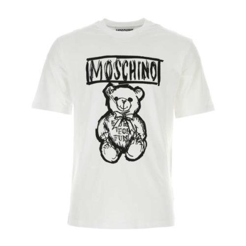 Moschino Klassisk Vit Bomull T-shirt White, Herr