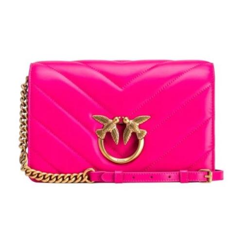 Pinko Snygga Crossbody-väskor för Vardagsbruk Pink, Dam