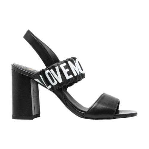 Love Moschino Eleganta Höga Klack Sandaler Black, Dam