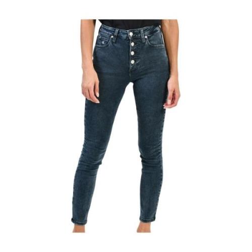 Calvin Klein Jeans Snygga Herrbyxor Blue, Dam