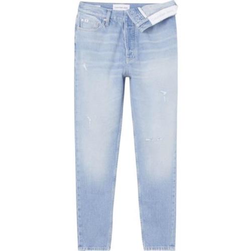 Calvin Klein Jeans Slim-fit Denim Byxor Blue, Dam