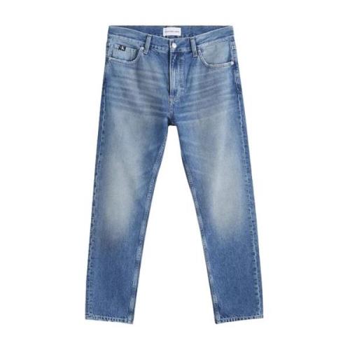 Calvin Klein Jeans Klassiska Straight Fit Denim Jeans Blue, Herr