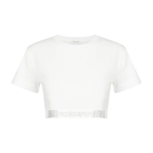 Patrizia Pepe Kortärmad T-shirt White, Dam