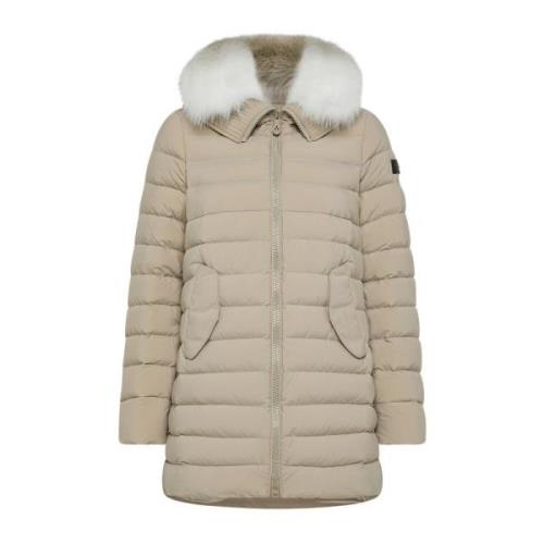 Peuterey Snygg Vinterjacka Beige, Dam