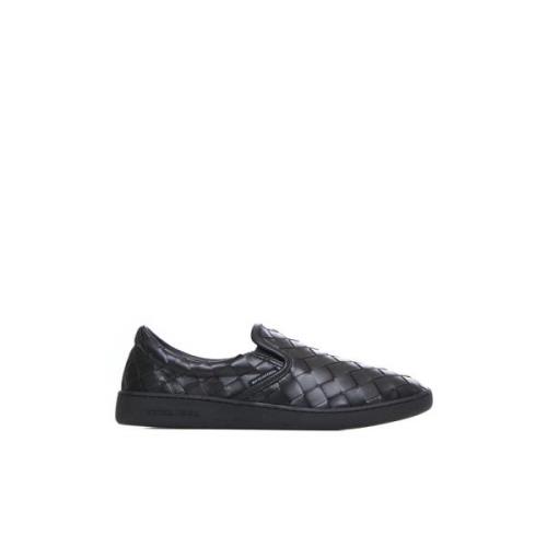 Bottega Veneta Svarta Intrecciato Slip-On Sneakers Black, Herr