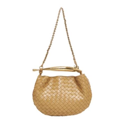 Bottega Veneta Intrecciato Leather Small Bag Beige, Dam