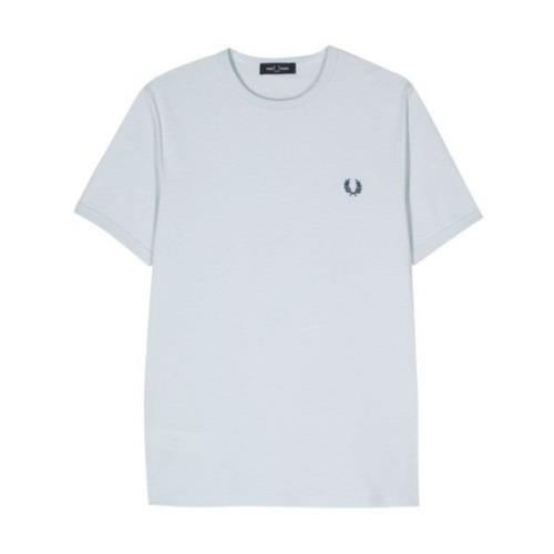 Fred Perry Celeste Ringer T-Shirt Blue, Herr