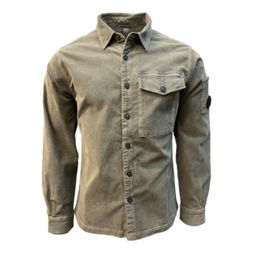 C.p. Company Corduroy Overshirt, Grågrön Gray, Herr