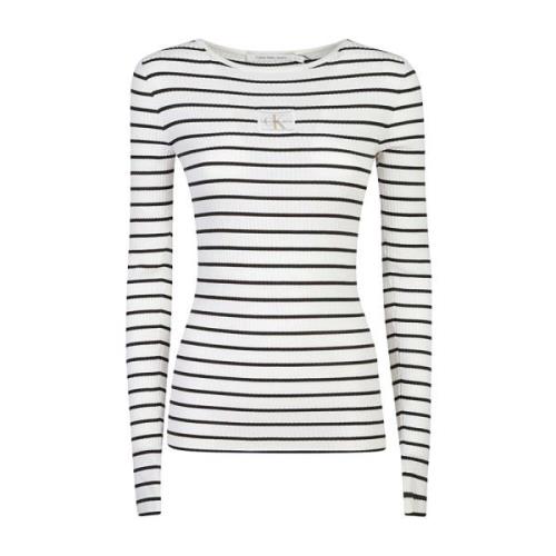 Calvin Klein Jeans Vit Sweater Kollektion White, Dam