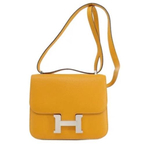 Hermès Vintage Pre-owned Laeder axelremsvskor Yellow, Dam