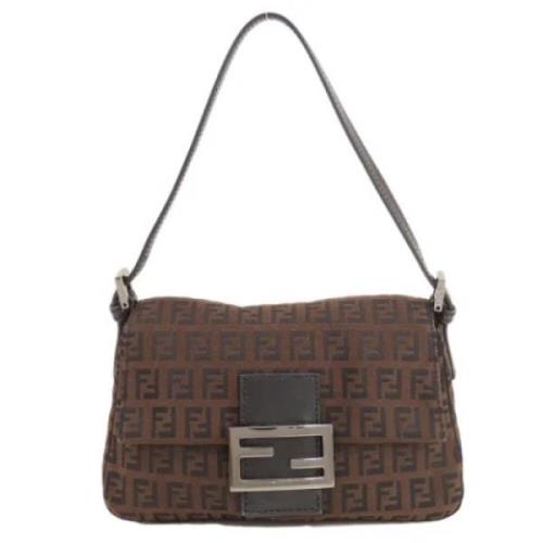 Fendi Vintage Pre-owned Canvas fendi-vskor Brown, Dam