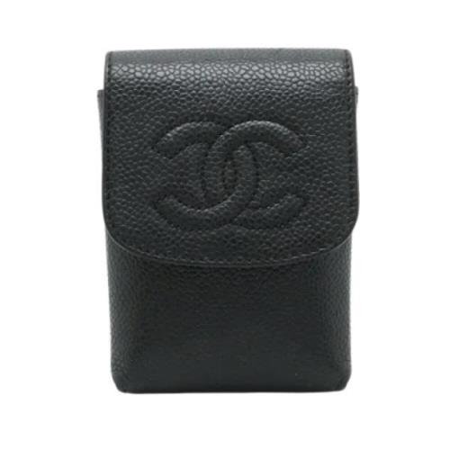 Chanel Vintage Pre-owned Laeder hem-och-kontorstillbehr Black, Herr