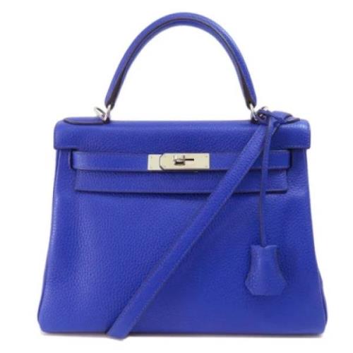 Hermès Vintage Pre-owned Tyg handvskor Blue, Dam