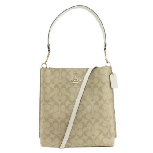 Coach Pre-owned Pre-owned Plast axelremsvskor Beige, Dam