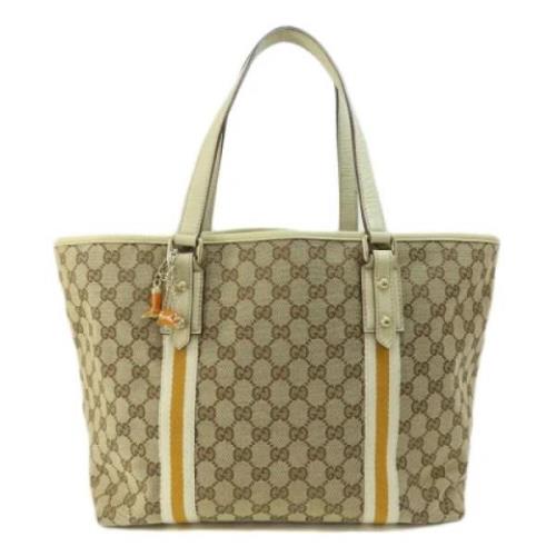 Gucci Vintage Pre-owned Canvas totevskor Brown, Dam