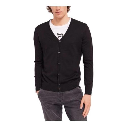 Gaudi Stilfull Stickad Cardigan för Kvinnor Black, Herr