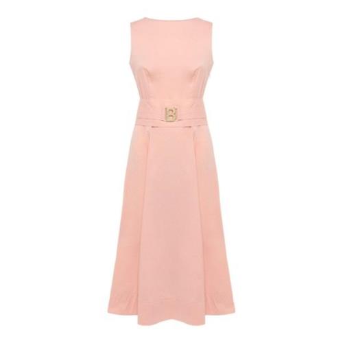 Blugirl Elegant Midi Klänning Pink, Dam