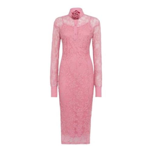 Blugirl Elegant Midi Klänning Pink, Dam